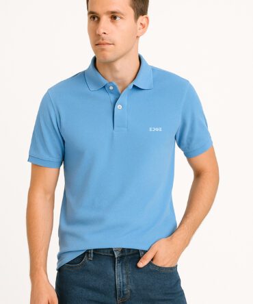 Luxe Polo - Sky Blue