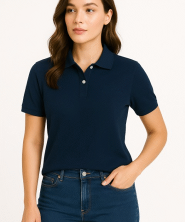 Luxe Polo - Navy Blue