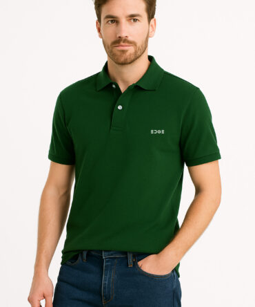 Luxe Polo - Bottle Green