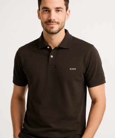 Luxe Polo - Chocolate Brown