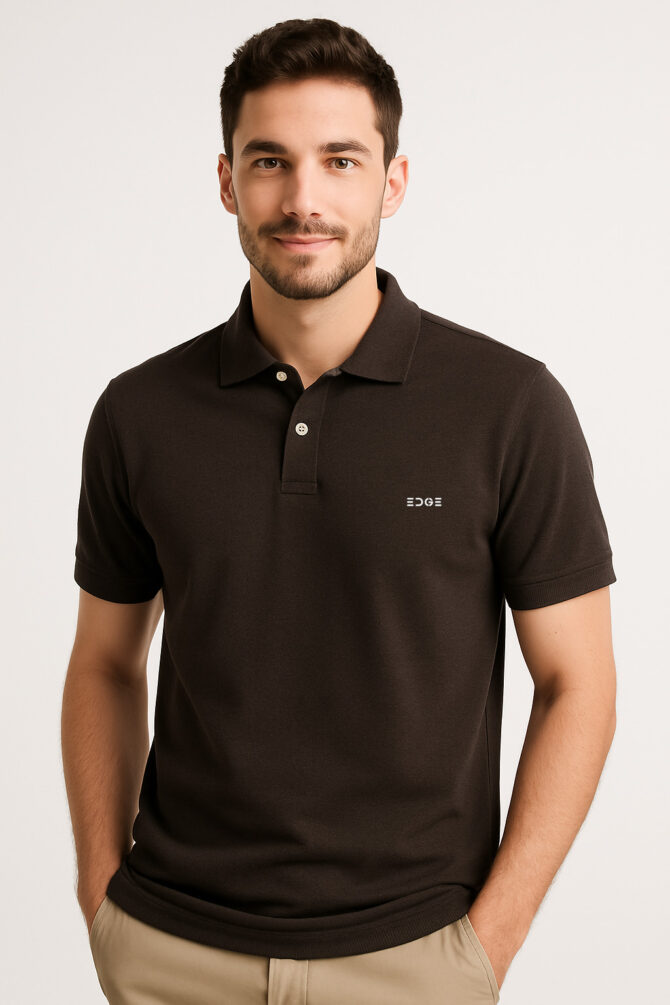Luxe Polo - Chocolate Brown