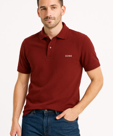 Luxe Polo - Maroon