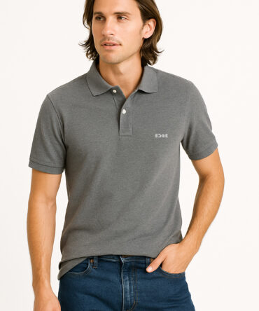 Luxe Polo - Steel Grey